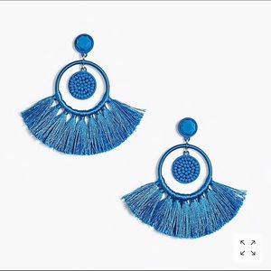 Beaded tassel earrings